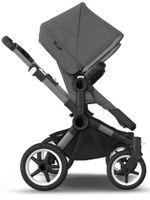 Коляска для двойни Bugaboo Donkey 5 Twin шасси Graphite Grey Melange/Grey Melange
