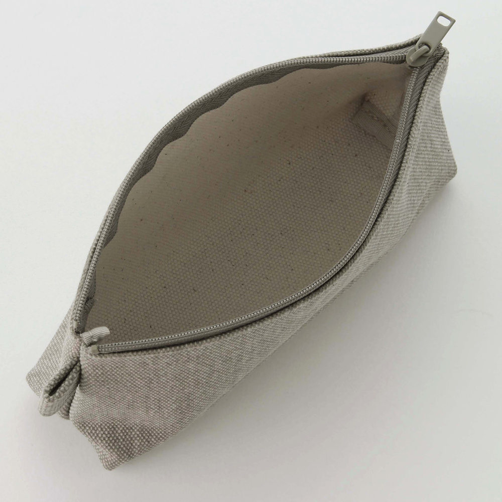 Пенал Muji Canvas Pencil Case With gusset zipper 19x10x5 cm