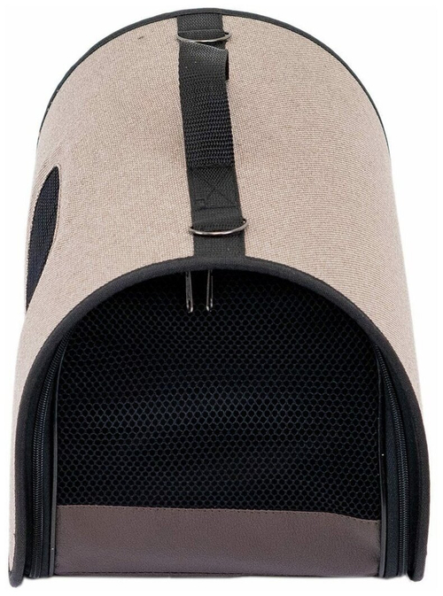 Дарэлл сумка-переноска жесткая №1 ЕСО (рогожка, пластик) бежевая Турне