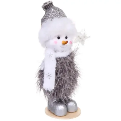 Фигурка «Зимний снеговик» 25 см, Серебро (микс дизайнов)