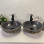Раковина из речного камня ПАРА! RS-63700 43*40*15 2шт 0126