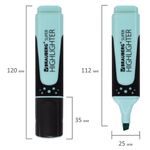 Текстовыделитель BRAUBERG "SUPER PASTEL", БИРЮЗОВЫЙ, прорезиненный корпус, линия 1-5 мм, 151752