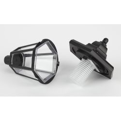 Светильник уличный ЭРА ERASV01-01 садовый настенный на солнечной батарее пластик черный 150 см | Садовые декоративные светильники