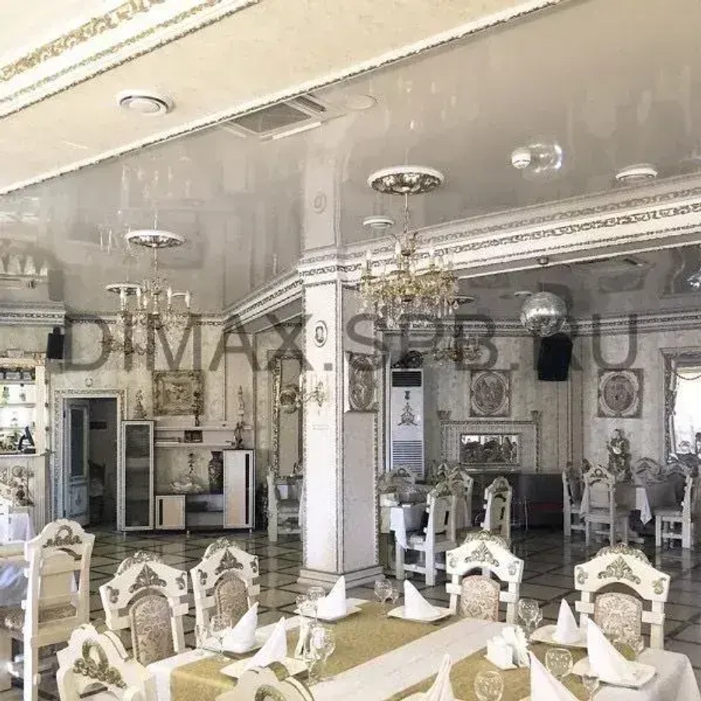 Багет интерьерный 2 шт. декоративный профиль 15*5*1200 Белый с золотом "Афины" (ПИ15А)