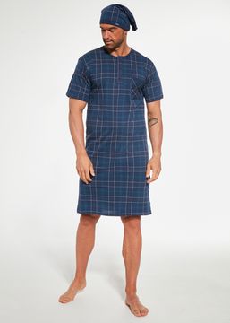 Сорочка ночная мужская с коротким рукавом и колпаком Cornette  109/20