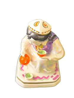 Фарфоровая статуэтка "Маленькая хозяйка" Дулево