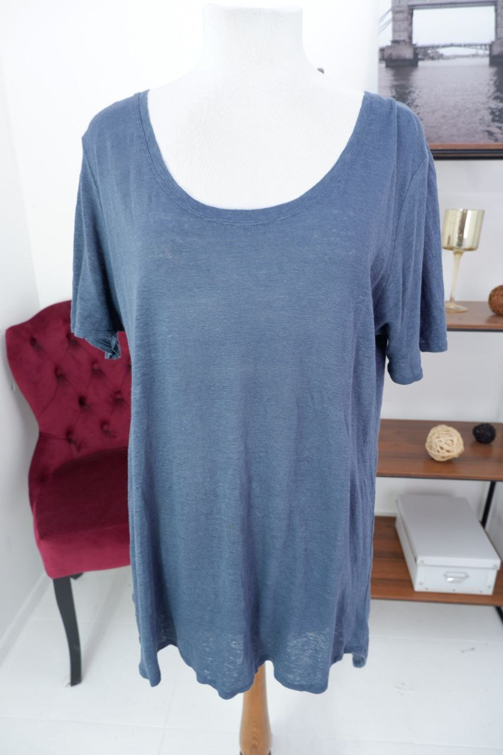 Футболка Cynthia Rowley льняная 50 размер