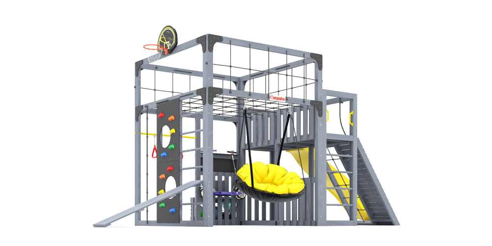 Детская площадка Савушка КУБ-3 (серый)