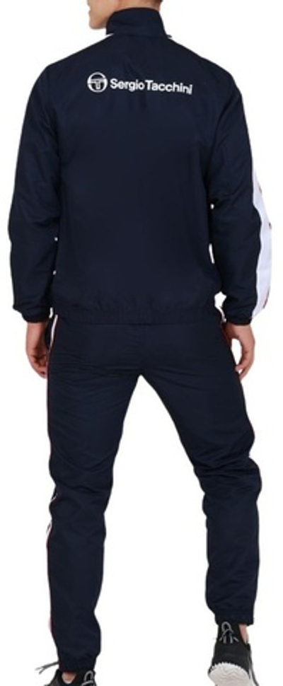 Мужской теннисный костюм Sergio Tacchini Agave Tracksuit - navy/red