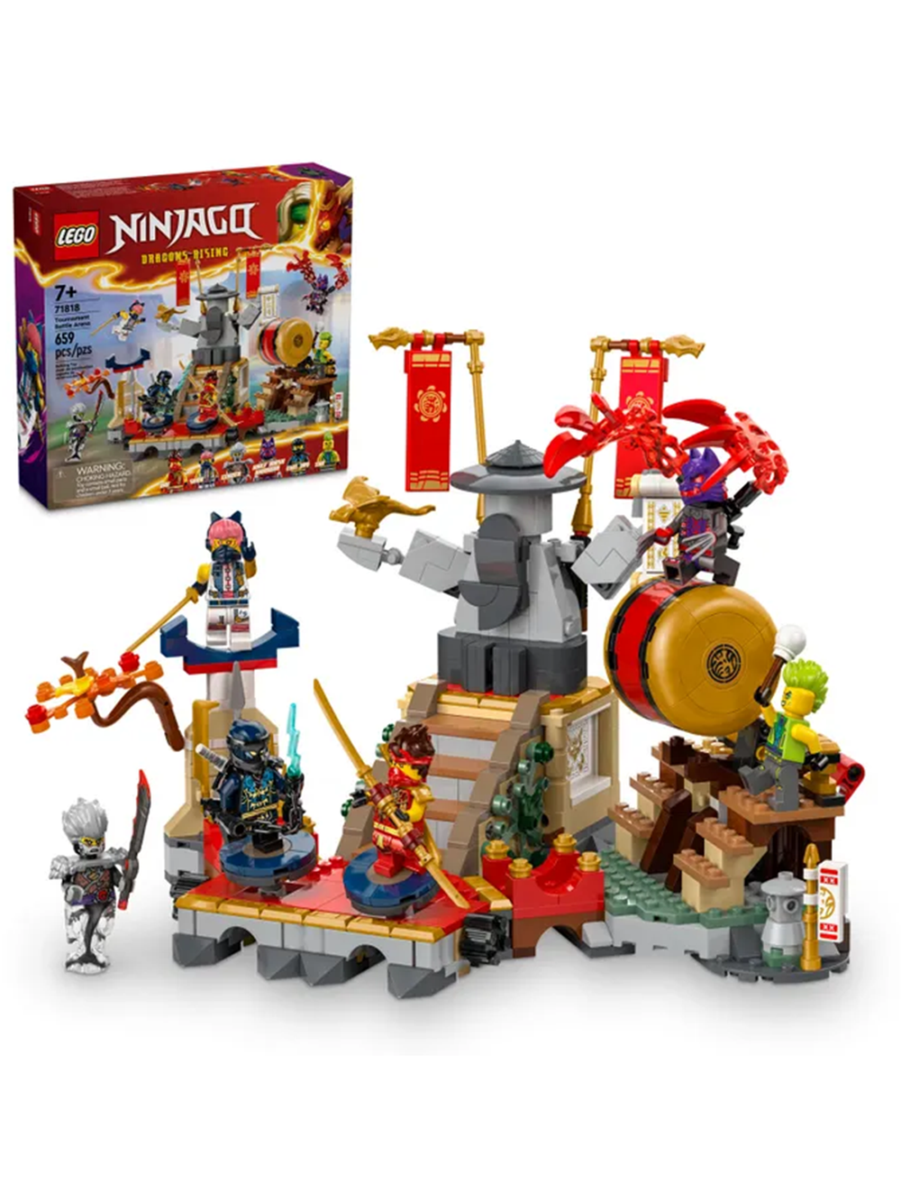 LEGO Ninjago 71818 Лего «Турнирная боевая арена» — динамичный набор для юных ниндзя