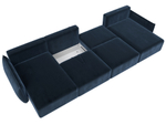 Диван П-образный Лига-051 НПБ Лонг ВЕЛЮР TOWER 13 синий