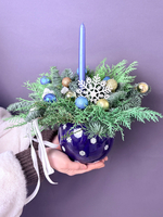 Новогодняя композиция на стол «Волшебная зима»