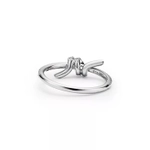 Кольцо из белого золота 18k  с бриллиантами, Tiffany 💠 Knot -  Единственное в наличии