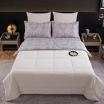 Комплект постельного белья на резинке Сатин Velouria Luxe с Одеялом VLR002