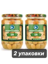 Оливки Marmarabirlik зеленые CIZIK L, 400 г, 2 шт