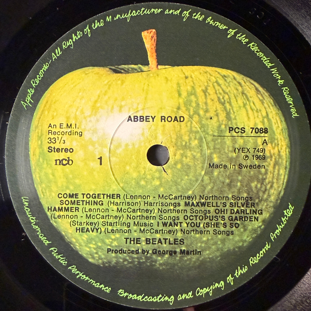 The Beatles ‎– Abbey Road (Швеция 1978г.)