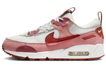 Nike Air Max 90 comfortable and versatile outdoor travel, wear-resistant, breathable, lightweight, low-cut life casual shoes, women's pink