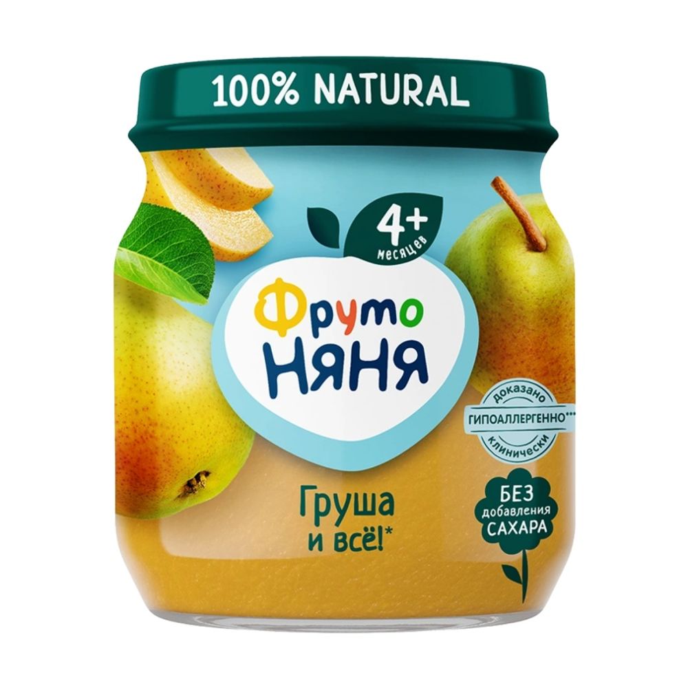 Пюре "Фруто Няня" груша 100гр стекло