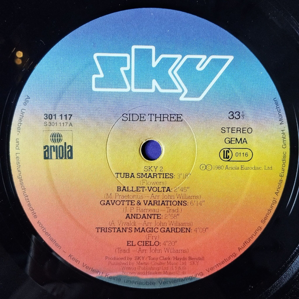 Винтажная виниловая пластинка LP Sky 2 (Germany 1980) Sahara