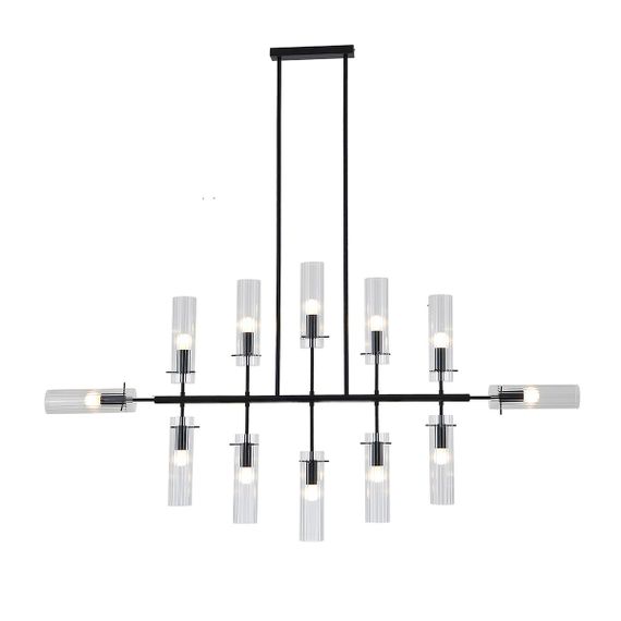 Подвесная люстра Indigo Saetta 11053/12R Black V000566