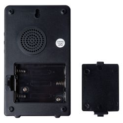 UDB-017W-R1T1-38S-150M-BL-SL Звонок беспроводной. Радиус действия 150м. Черный с серебристым. ТМ Uniel