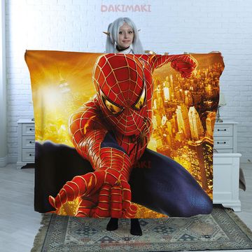 Плед Человек паук арт.114 (велсофт), 150х130 и 200х140 см