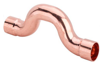 Viega обвод медный 22 мм. двухраструбный (серия 95085 медные фитинги под пайку)