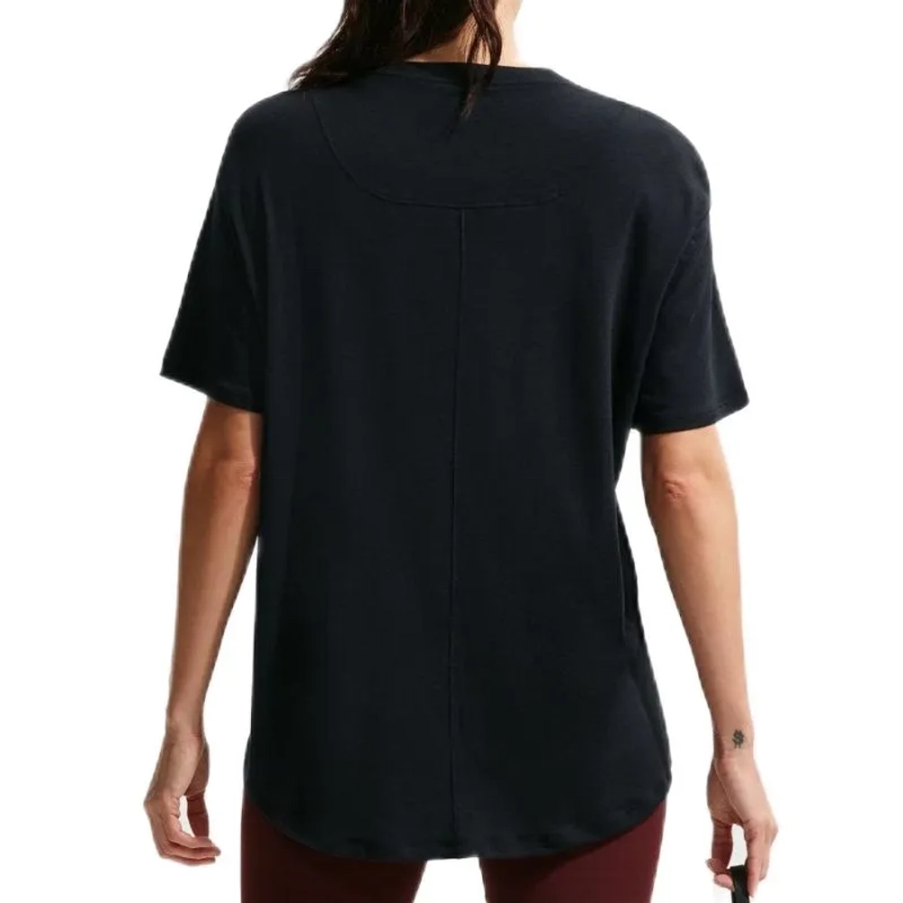 Женская теннисная футболка Nike One Relaxed Dri-Fit Short Sleeve - black/white
