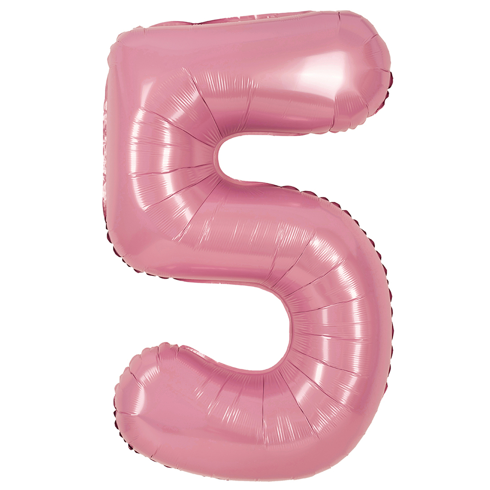 Цифра 5 пудровый д80