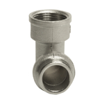 Уголок 3/4'' вн/нар с ограничением никель