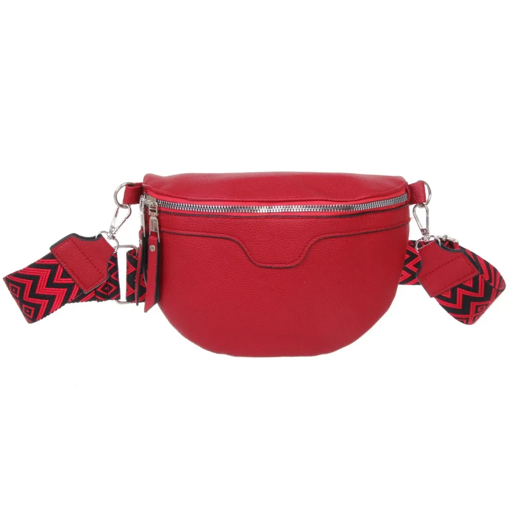 Сумка женская через плечо «ИМАНИ», цвет бордовый, три кармана, 24*19*7*5см (лейбл Ultramarine)