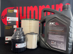 Комплект для ТО с маслом ZIC X7 и низким воздушным фильтром Газель Cummins ISF 2.8