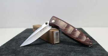 Складной нож Mcusta Classic Wave VG-10 Blade, Iron Wood Handle MC-0014R c клинком из стали VG-10, рукоять дерево (Iron wood)