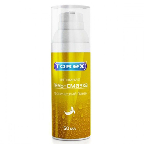 Интимная гель-смазка на водной основе Тропический банан Torex 50мл
