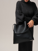 Кожаная сумка шоппер DBR 30948 черный