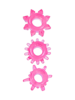 Эрекционные кольца Erowoman-Eroman, комплект из 3 розовых