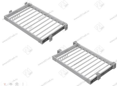 S-6205-G Брючница в базу 600 мм, Starax, (550х580х470х95 мм), серая