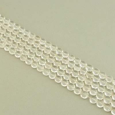 Нитка Горный хрусталь 37 см. (Без замка)