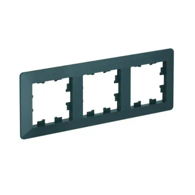 ATLASDESIGN AIR 3-постовая РАМКА, ИЗУМРУД/дымчатый черный
