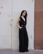 брюки изо льна с ремнём