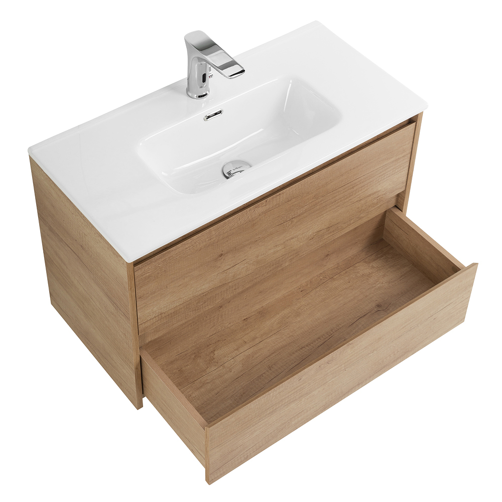 Тумба подвесная с раковиной BelBagno KRAFT 39-800/390-2C-SO-RNN