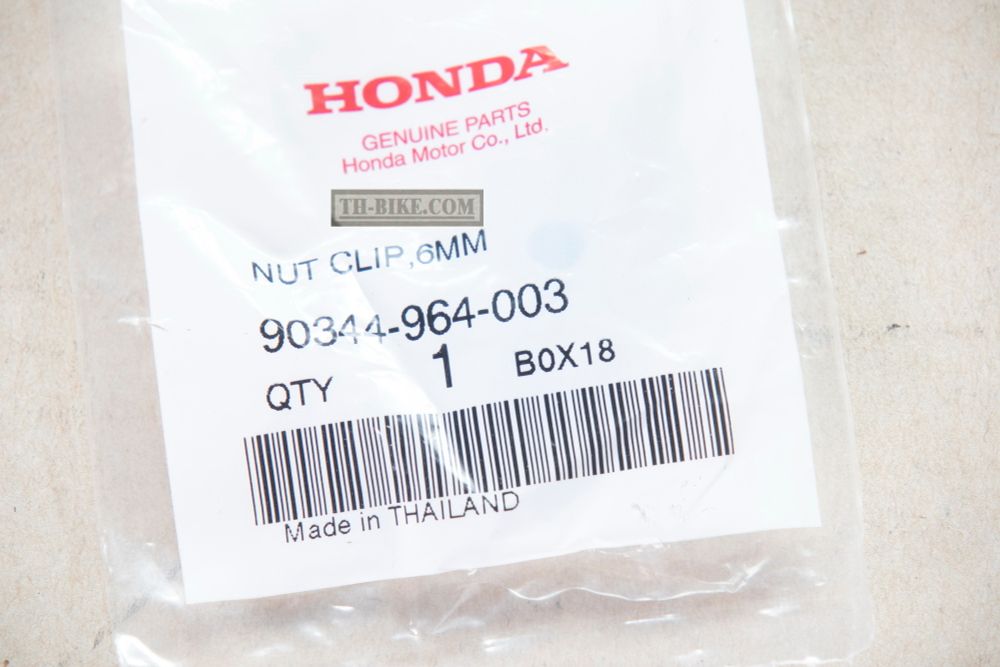 90344-964-003. NUT, CLIP, 6MM