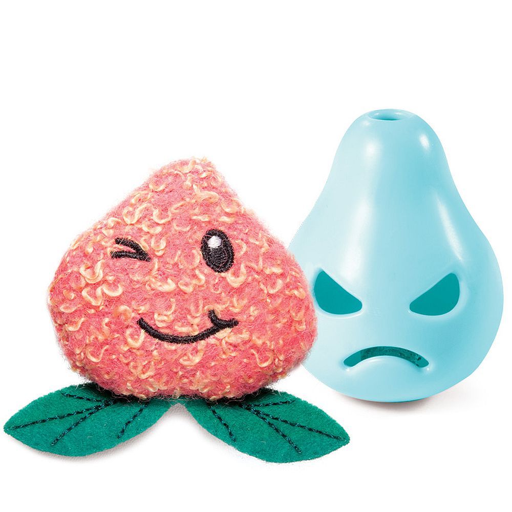 Набор игрушек для кошек "Клубничка и смайлик", 60мм; 45мм Набор игрушек для кошек "Клубничка и смайлик", 60мм; 45мм