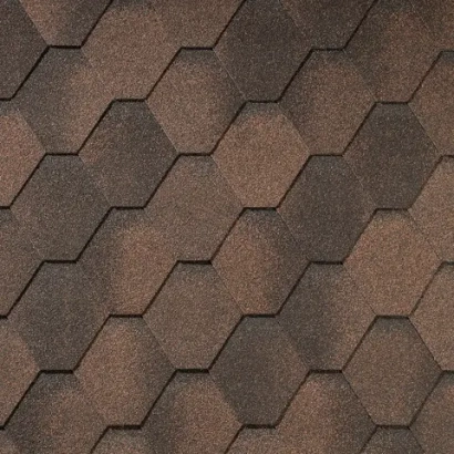 Гибкая черепица Rombica Медь Quiet Tile ( Тихая черепица )