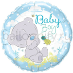 Фольгированная фигура, круг, Me To You Tiny Малыш голубой,18"/46СМ
