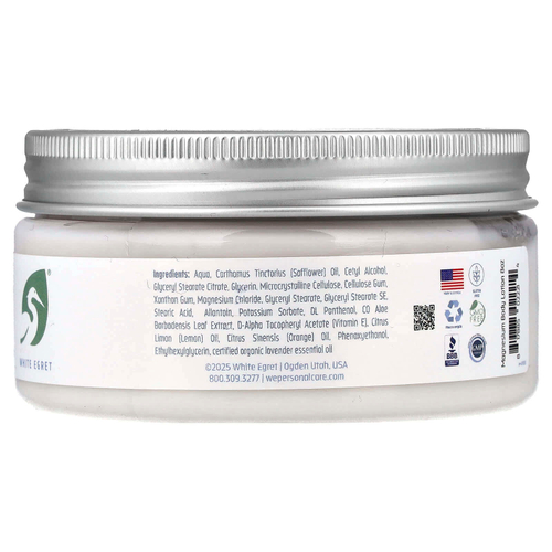 White Egret, лосьон для тела с магнием, лаванда, 237 мл (8 жидк. унций)