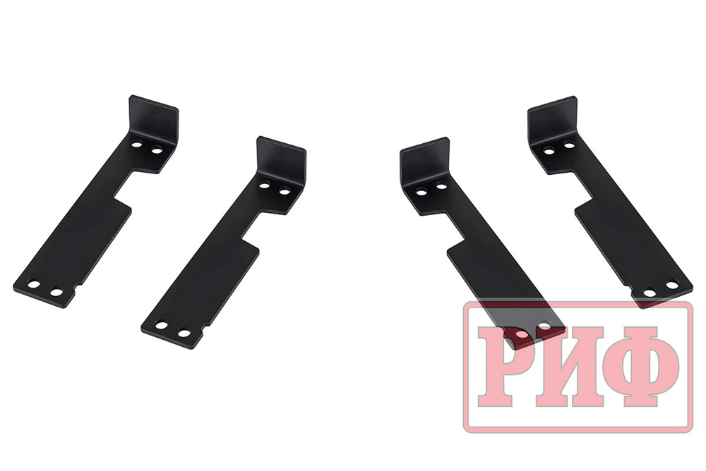 Пороги силовые ВАЗ Нива черные РИФ