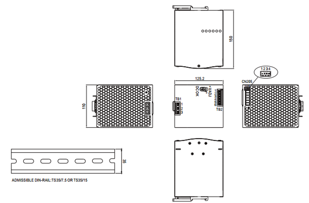 Преобразователь AC-DC сетевой Mean Well SDR-960-24