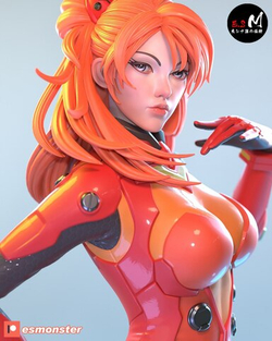 Евангелион Аска Лэнгли Сорью Фигурка NSFW Evangelion Asuka Langley Sohryu