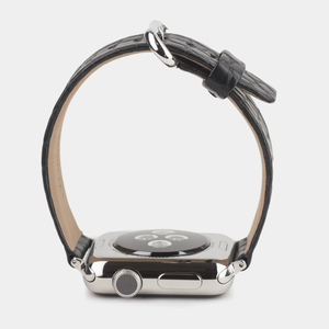 Ремешок для Apple Watch 40/41/42 mm из кожи аллигатора, черного цвета